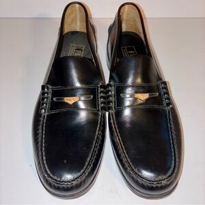 Florsheim Men's Vintage Penny Loafer Black Smooth 10.5 D 90’s Y2K